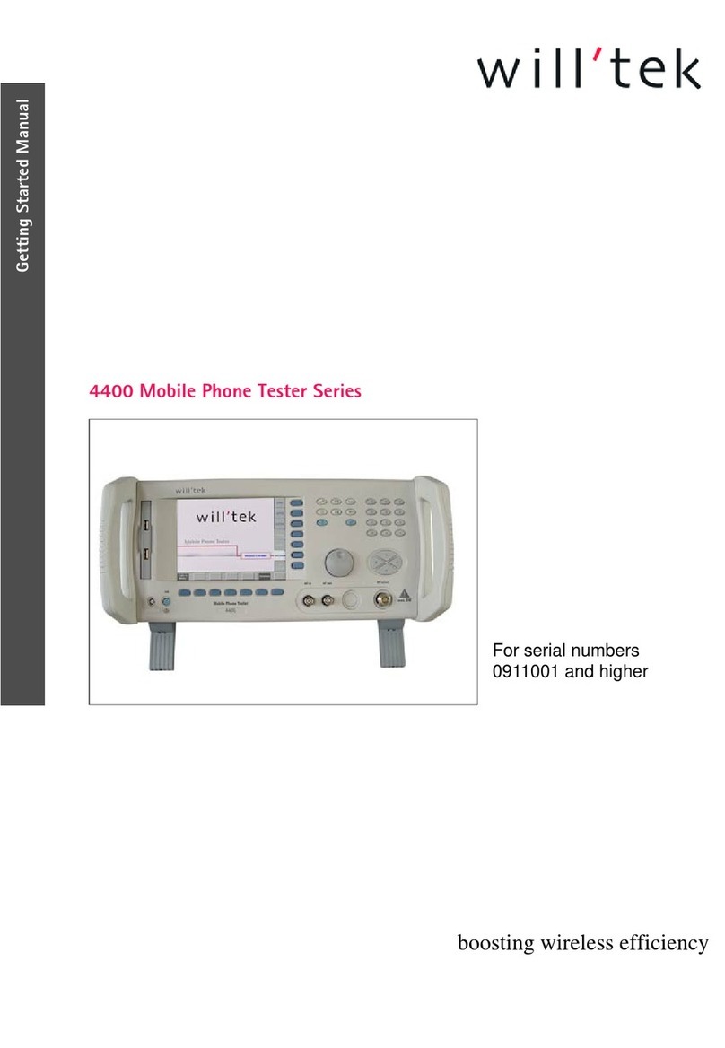 WILLTEK 4403 Getting started manual