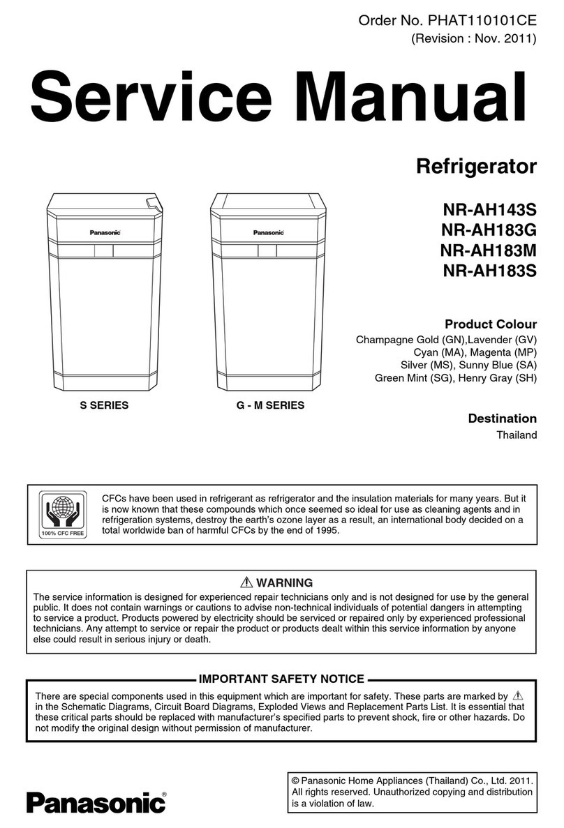 Panasonic NR-AH143S Service manual