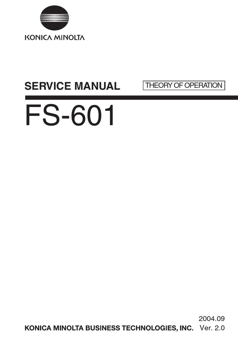 Konica Minolta FS-601 Service manual