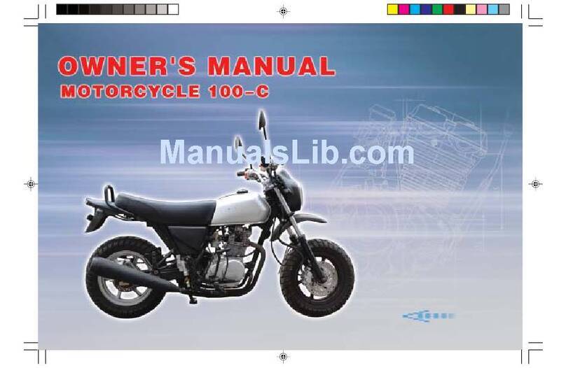 Lifan 100-C 2012 owner's manual