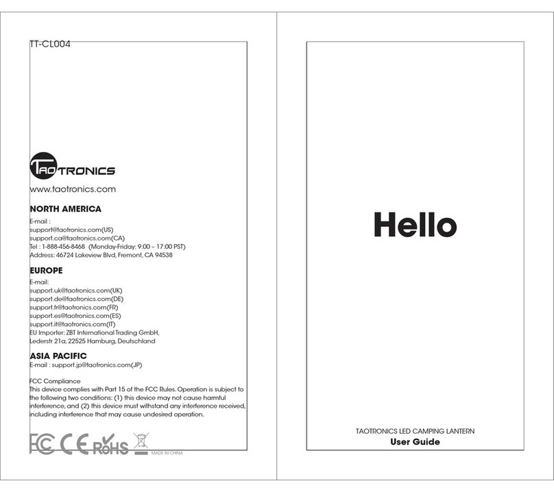TaoTronics TT-CL004 user guide