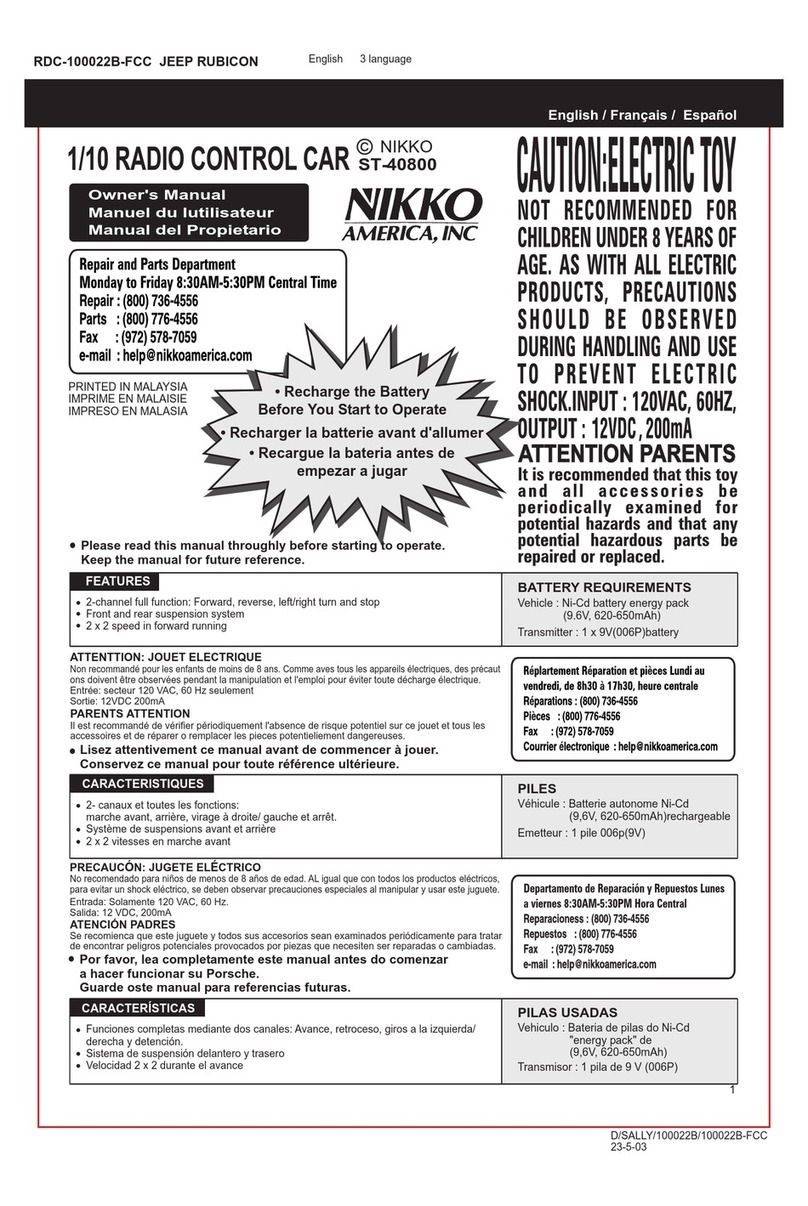 Nikko ST-40800 User manual