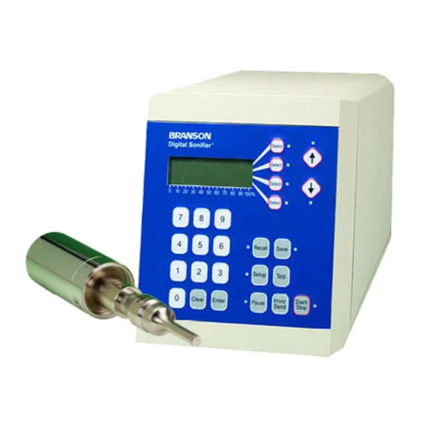 Branson Sonifier 250 User manual