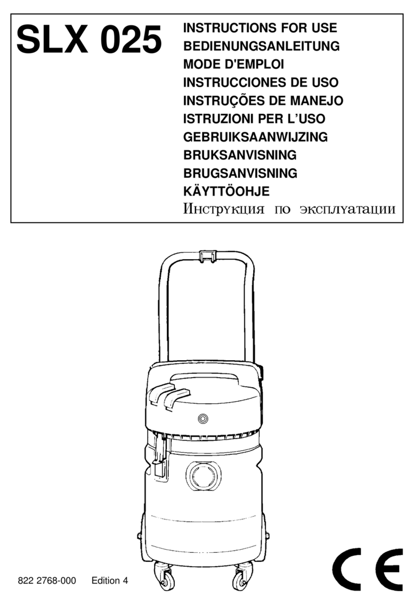 Nilfisk-Advance SLX 025 Instructions for use