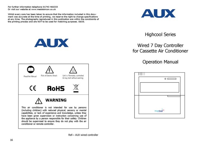 AUX Highcool Series Operation manuals