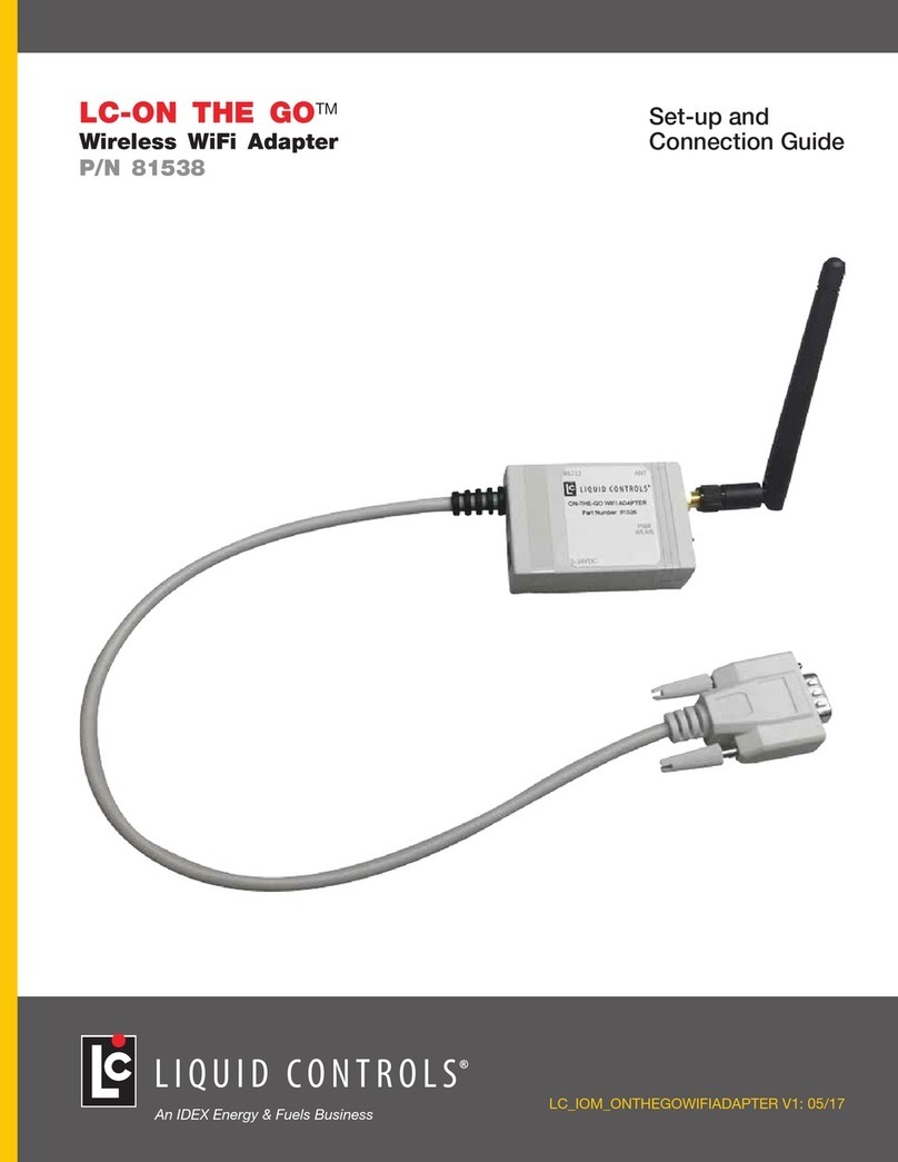 Liquid Controls 81538 Set-up and Connection Guide