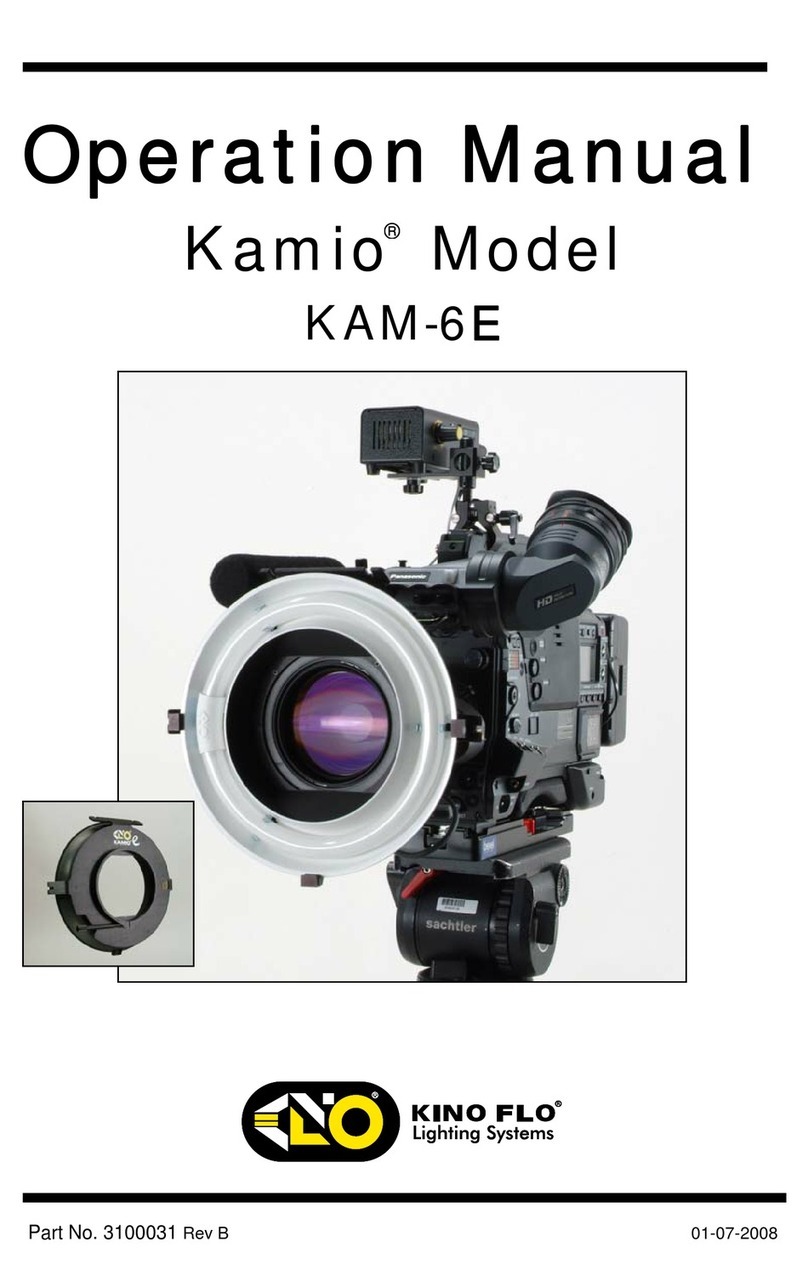 Kino Flo Kamio 6E Operation manual