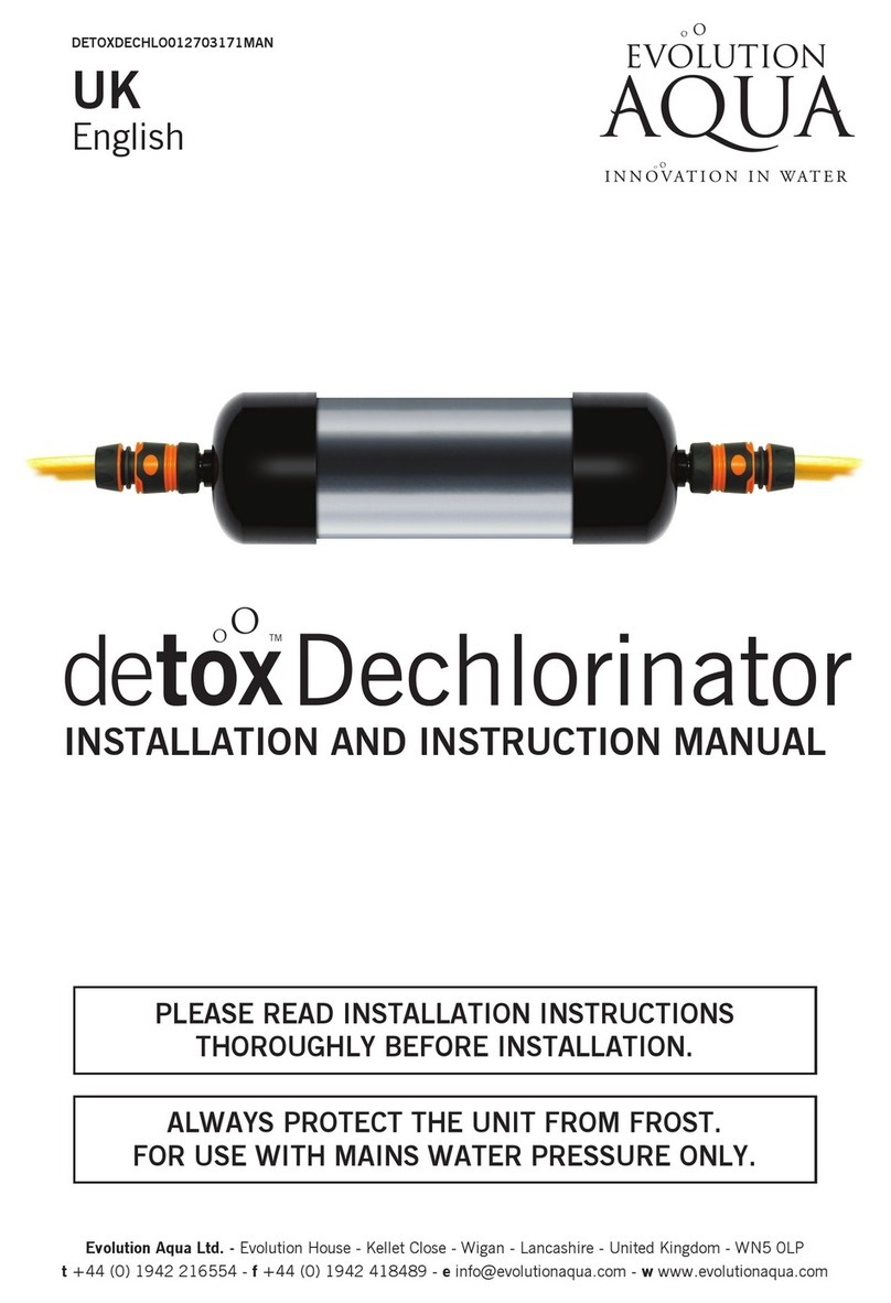 Evolution Aqua Detox Dechlorinator instruction manual Evolution Aqua Detox Dechlorinator instruction manual