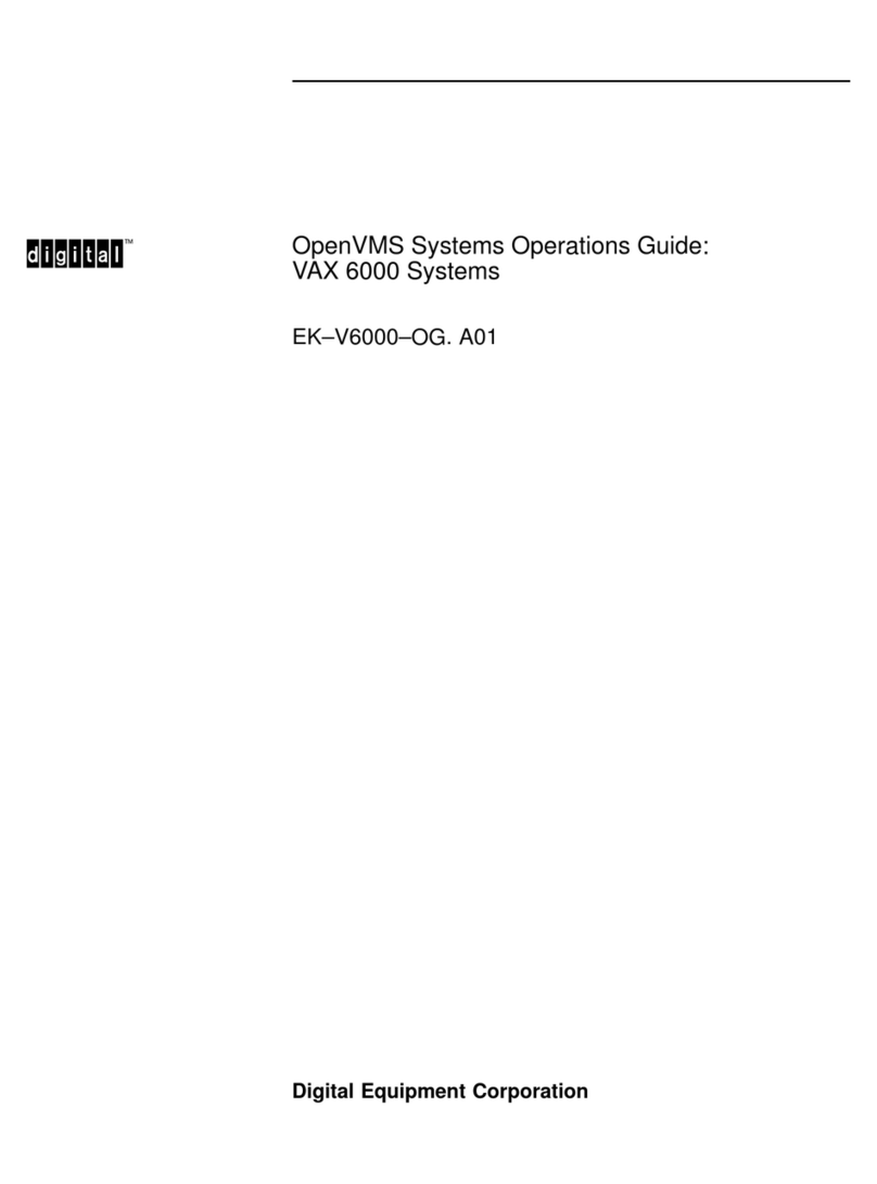 Digital Equipment VAX 6000 Series User manual