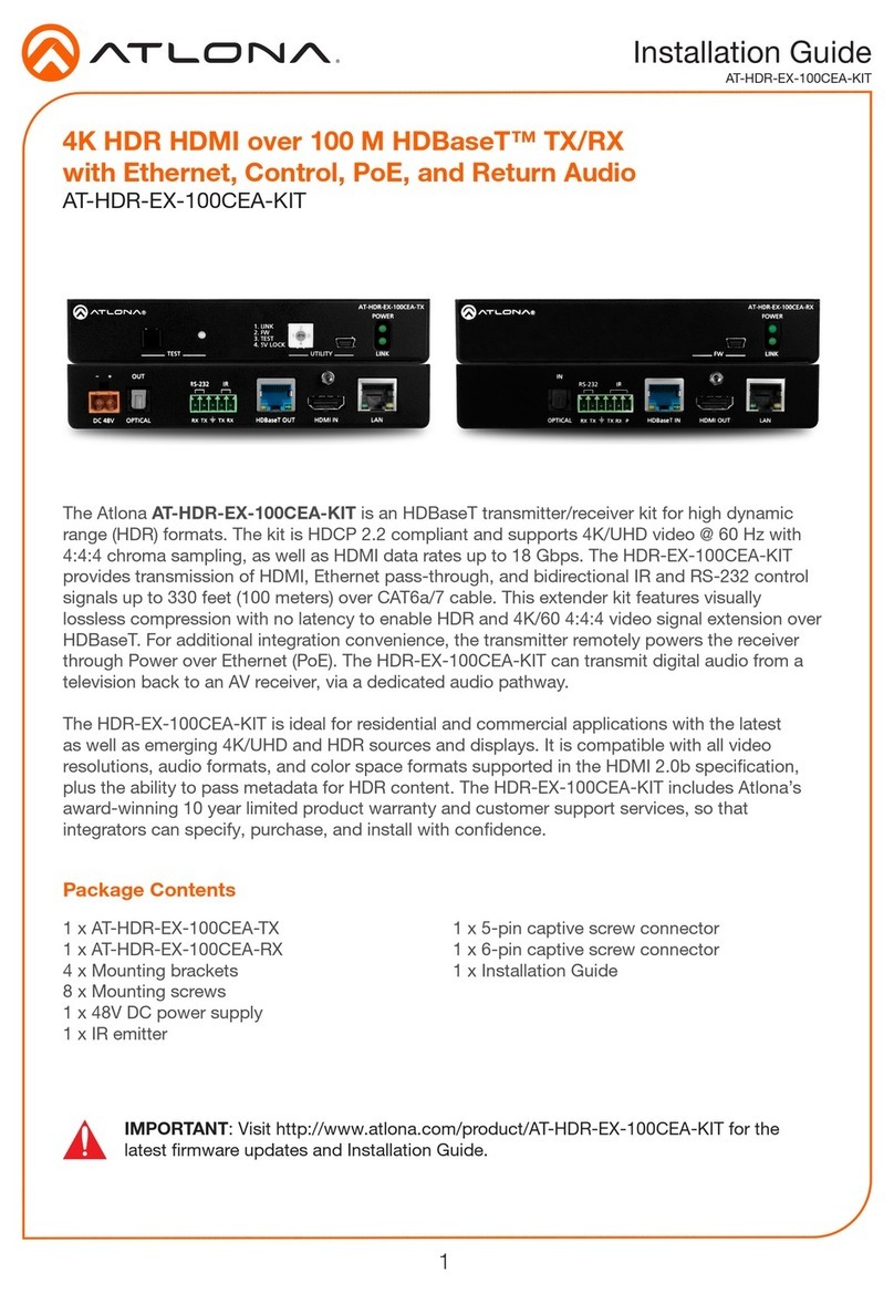 Atlona AT-HDR-EX-100CEA-KIT installation guide