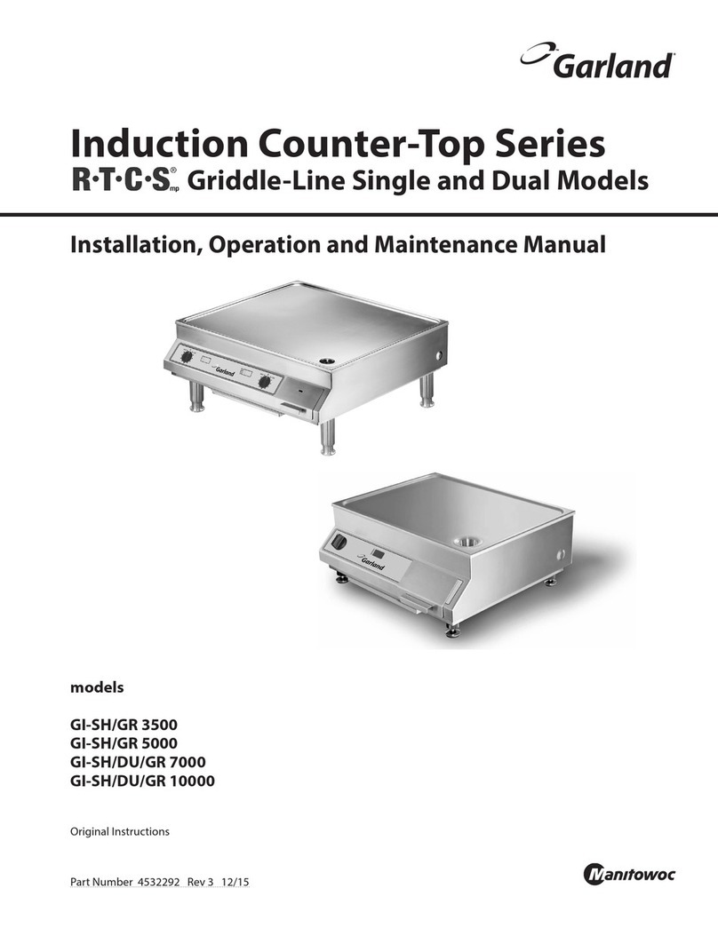 Garland GI-SH/GR 3500 Installation, operation and maintenance manual