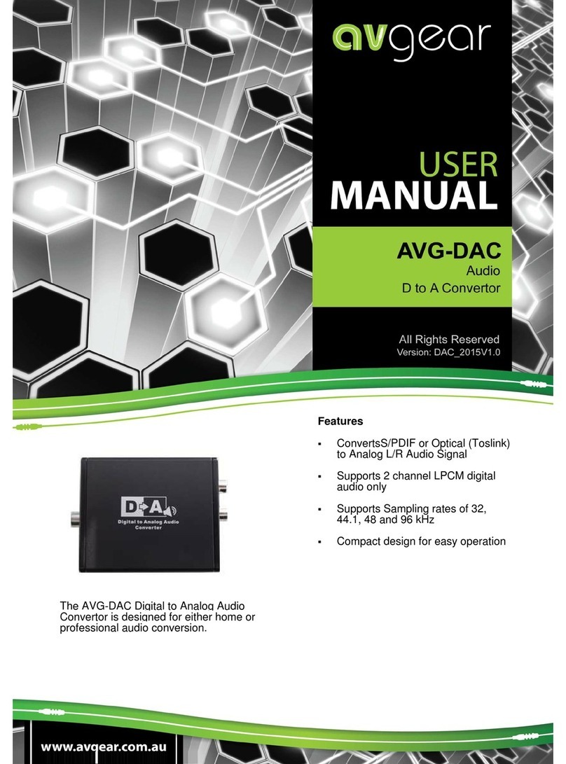 AVGear AVG-DAC user manual