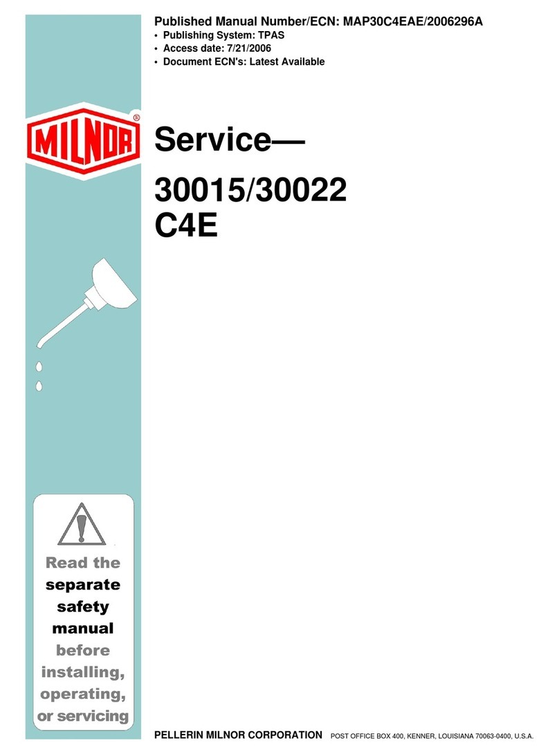 Milnor 30015C4E Service manual