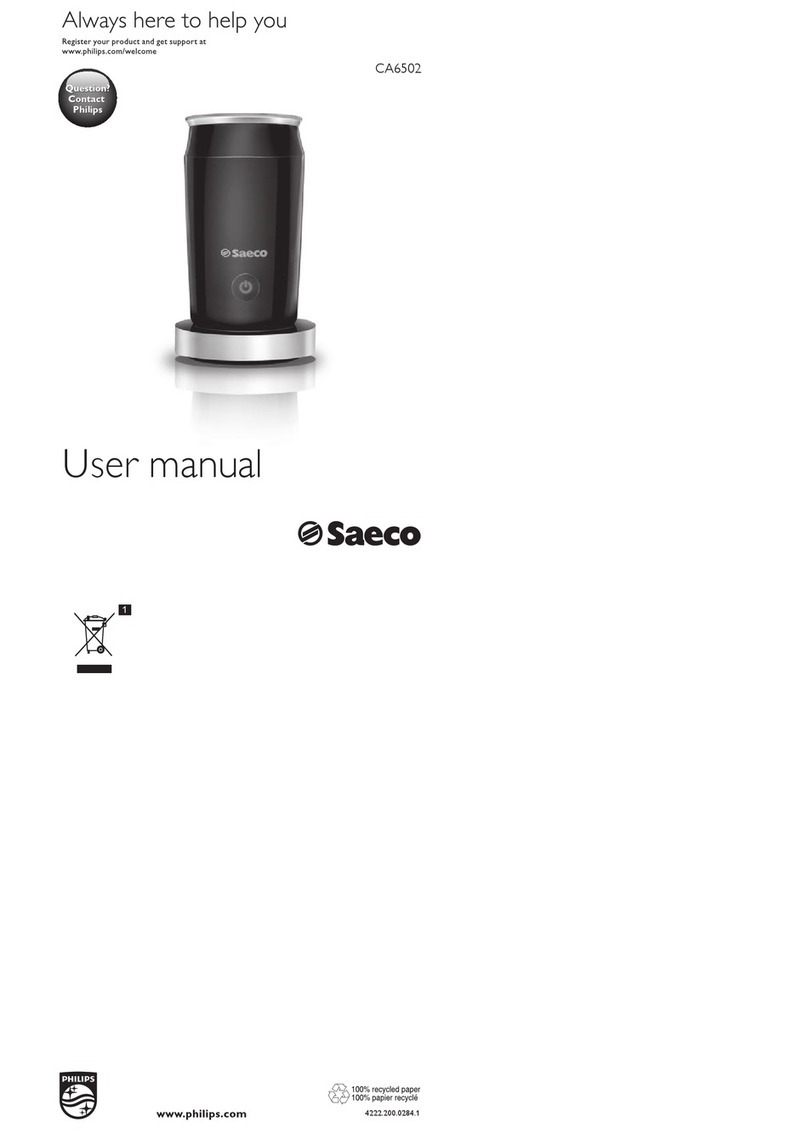 Saeco CA6502 user manual