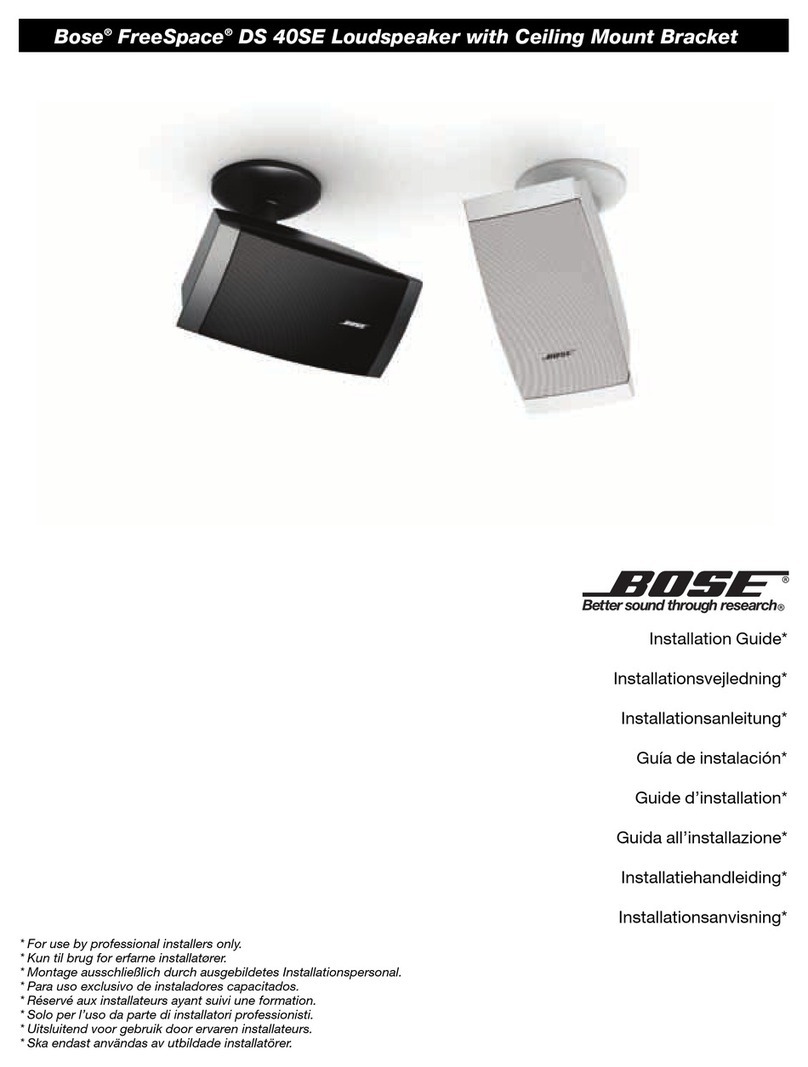 Bose FreeSpace DS 40SE User manual