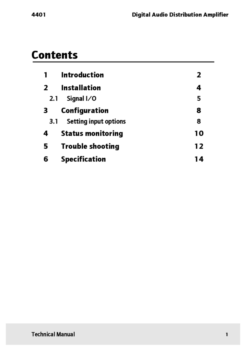 pro bel 4401 Technical manual