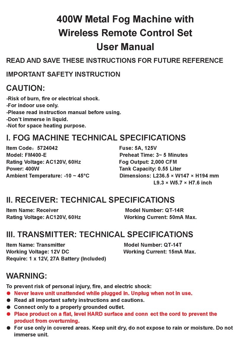 involight FM400-E Important safety instructions