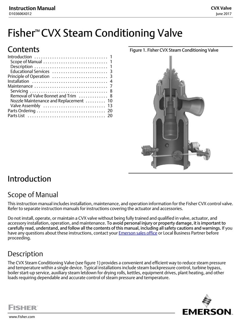 Fisher CVX instruction manual