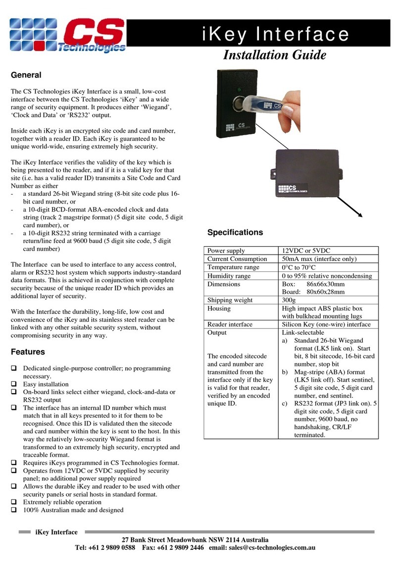 CS iKey installation guide CS iKey installation guide