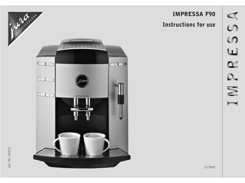 Jura IMPRESSA F90 User manual