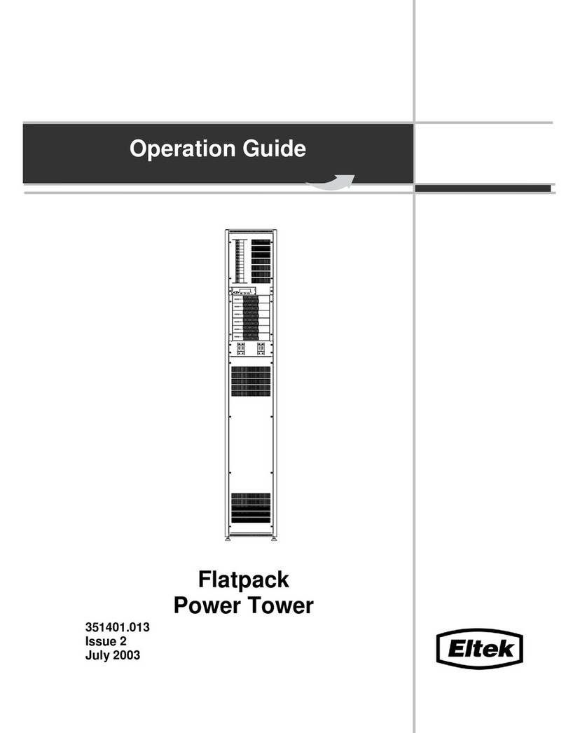 Eltek Flatpack Power Tower Operation guide