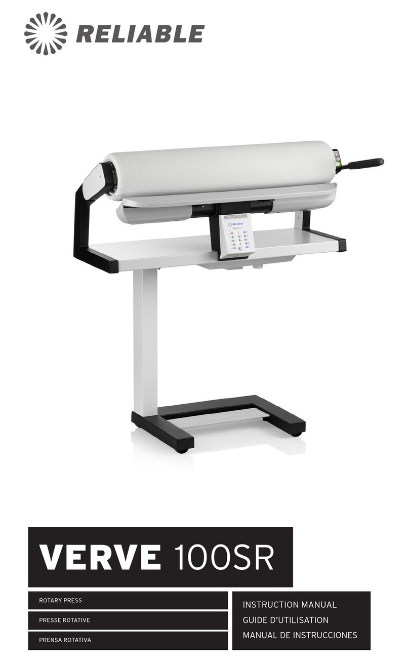 Reliable VERVE 100SR instruction manual