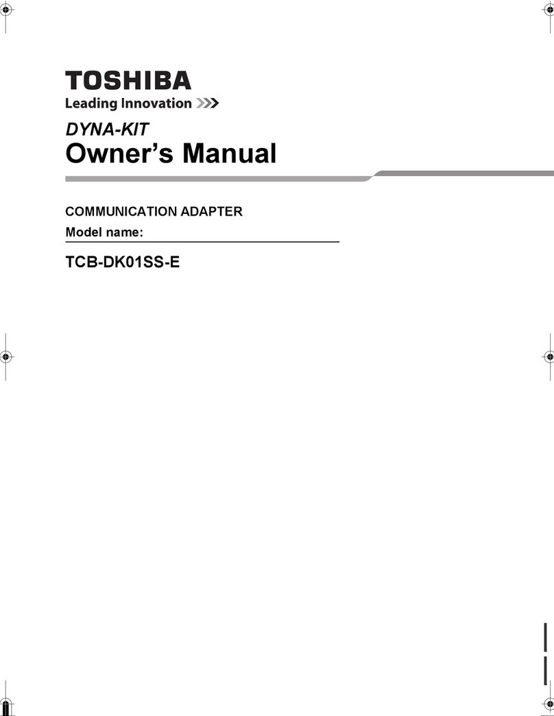 Toshiba TCB-DK01SS-E User manual Toshiba TCB-DK01SS-E User manual