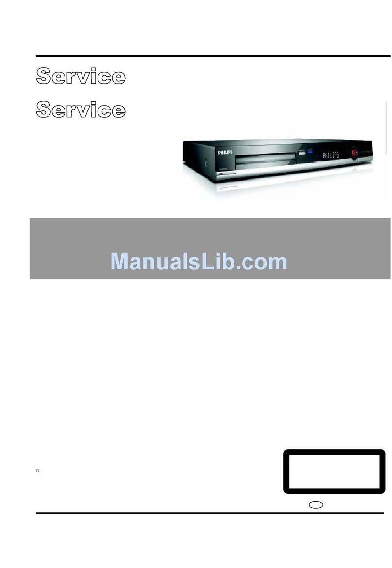 Philips DVDR3588H Service manual