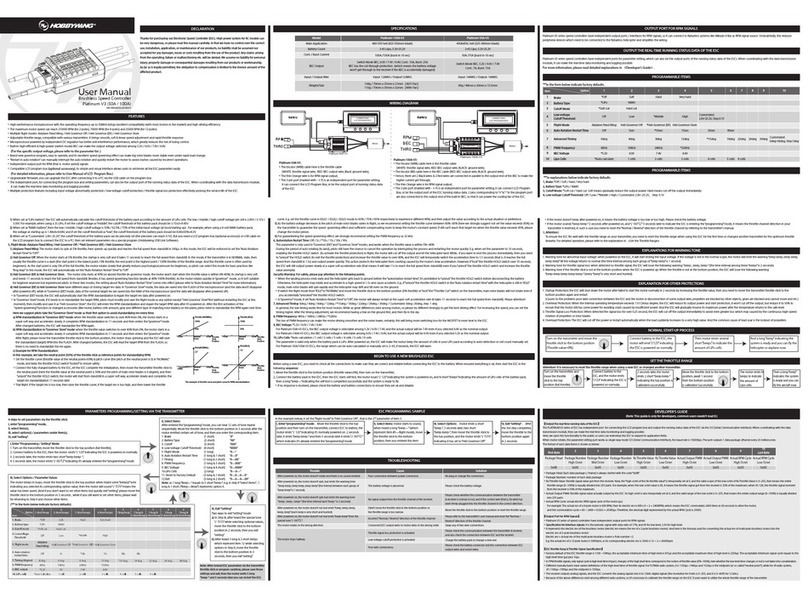 Hobby-Wing Platinum-100A-V3 user manual