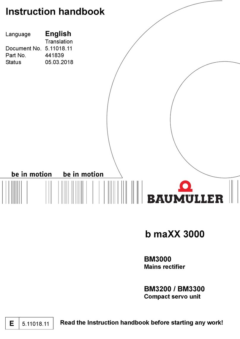 Baumuller b maXX 3000 Instruction handbook