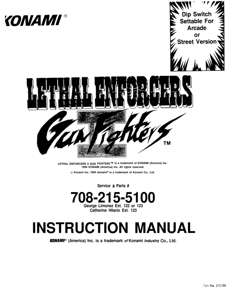 Konami Lethal Enforcers II Gun Fighters instruction manual Konami Lethal Enforcers II Gun Fighters instruction manual