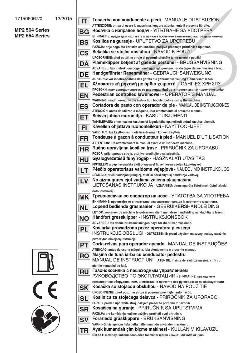 GGP ITALY MP2 504 Series Operator's manual