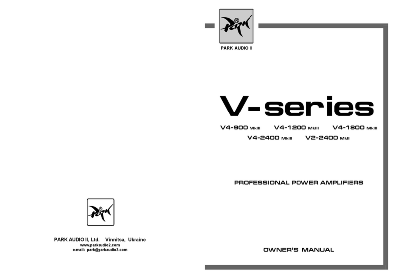 Park Audio II V4-900 MkIII owner's manual Park Audio II V4-900 MkIII owner's manual