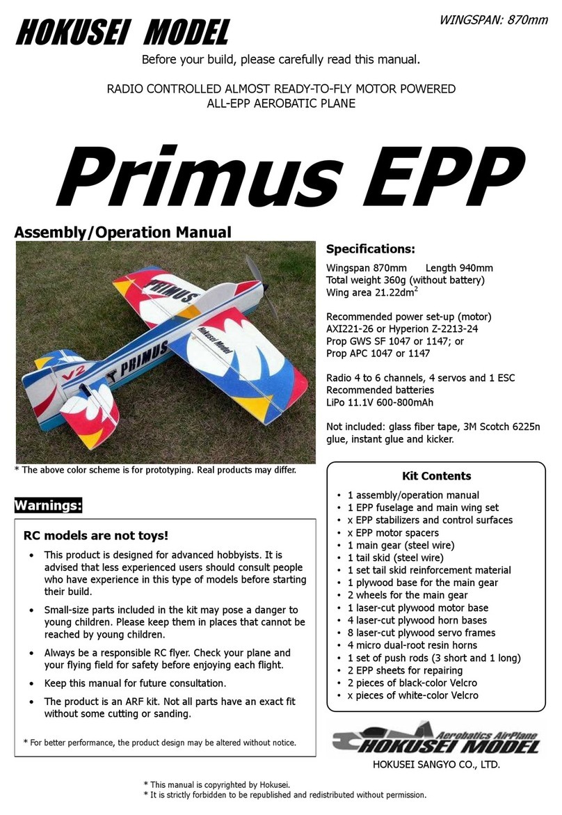 Hokusei Primus EPP Assembly & operation manual