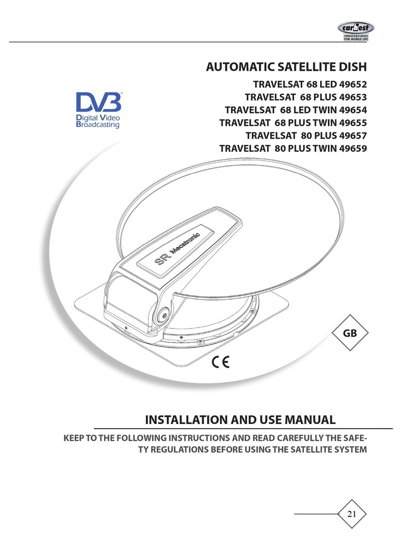 Digital Video Broadcasting TRAVELSAT 68 LED Installation and use manual