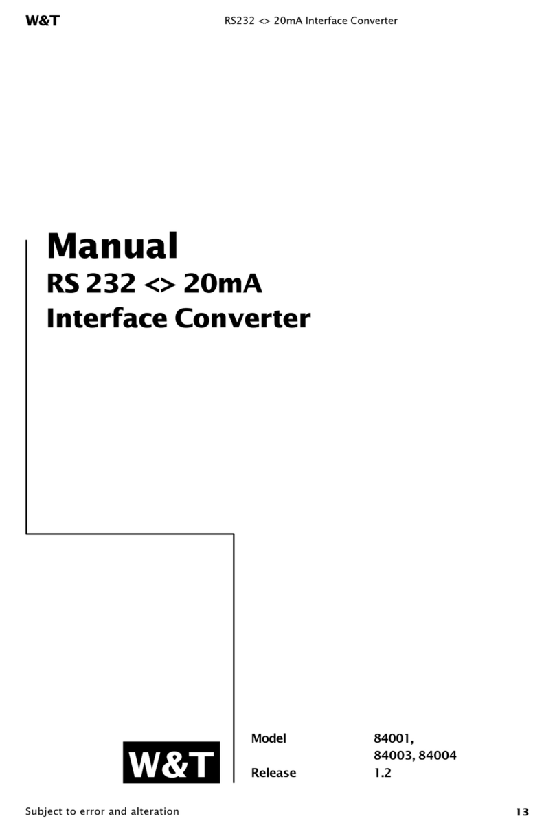 W&T 84003 manual