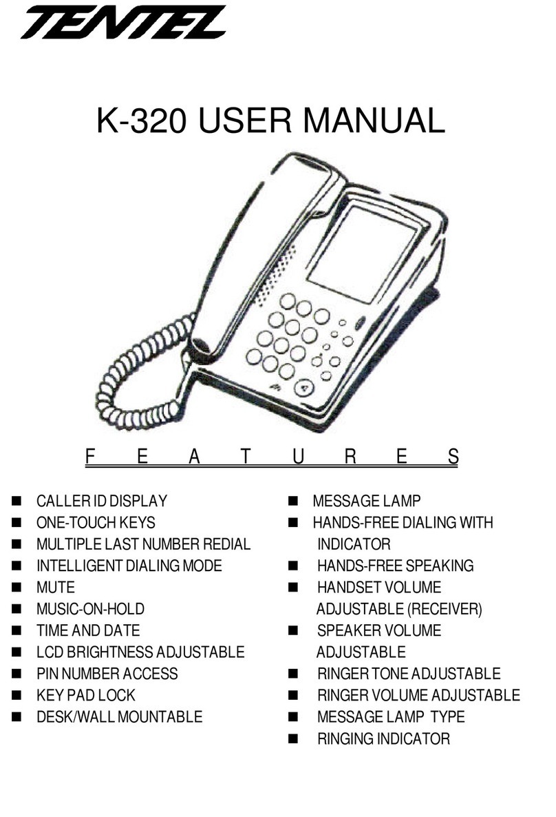 Tentel K-320 user manual
