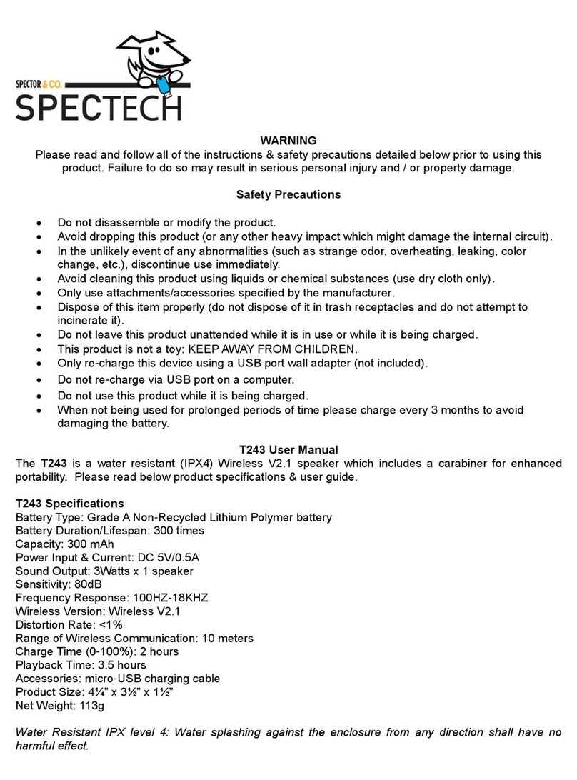 Spectech T243 User manual