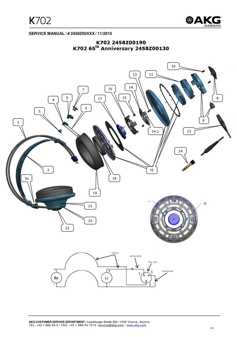 AKG K702 2458Z00190 User manual