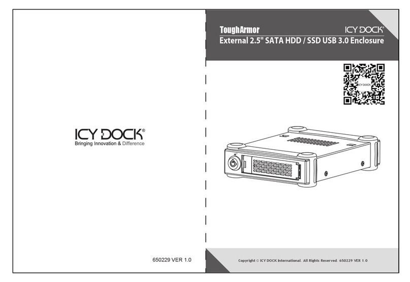 Icy Dock ToughArmor MB991U3-1SB user manual