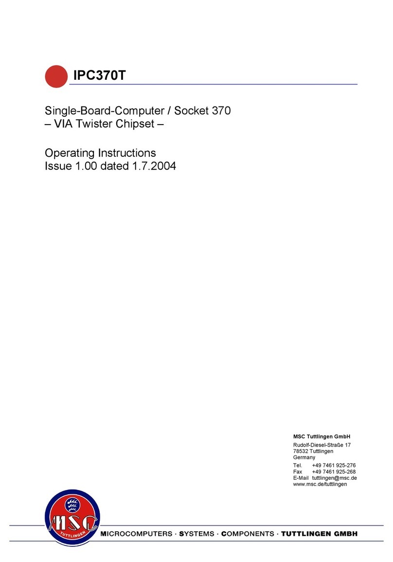 MSC IPC370T User manual