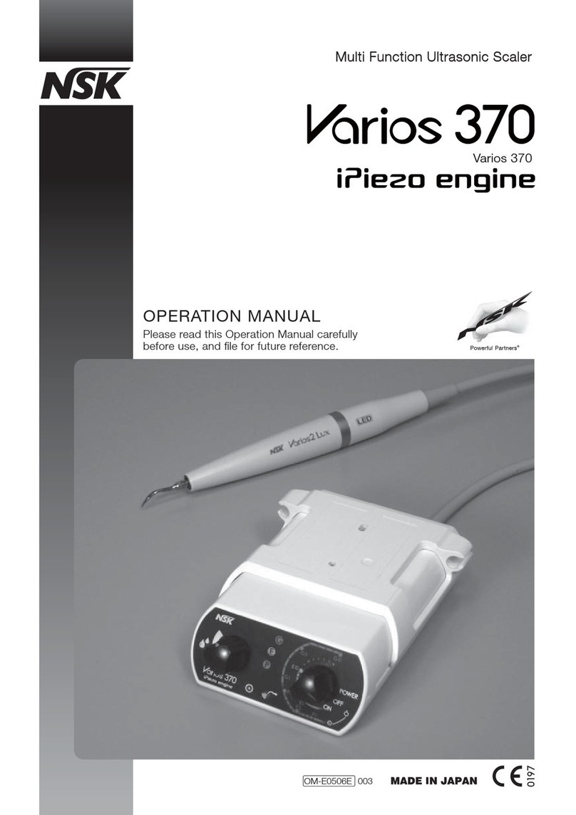 NSK Varios 370 Operation manual