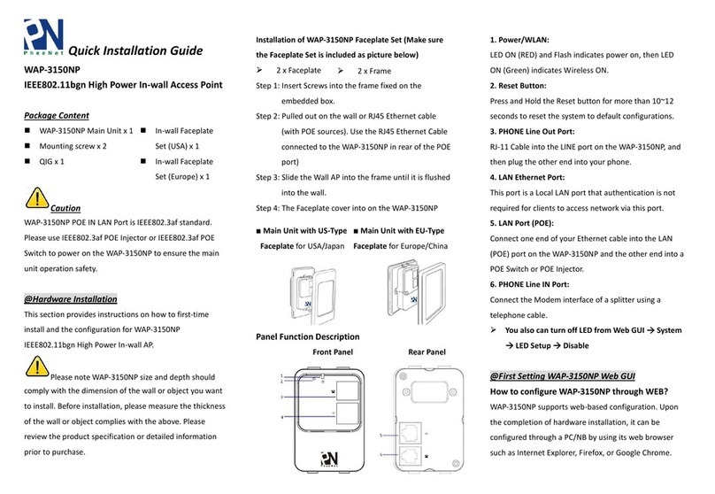 PheeNet WAP-3150NP User manual
