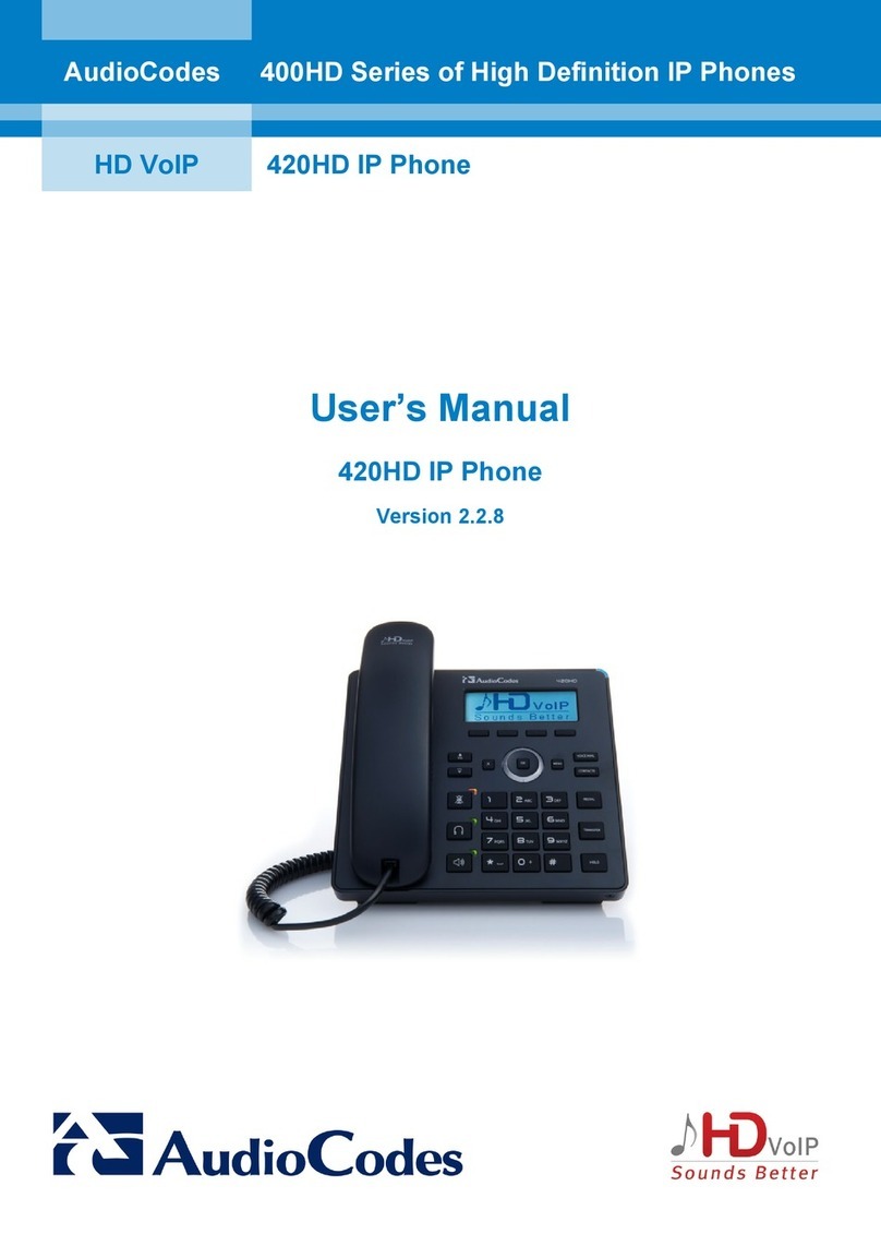 AudioCodes 420HD user manual