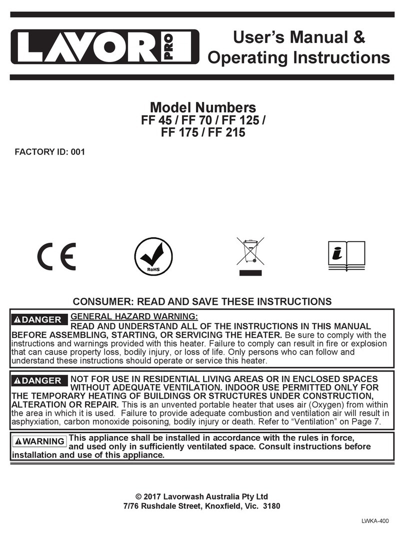 LavorPro FF 45 User's manual & operating instructions