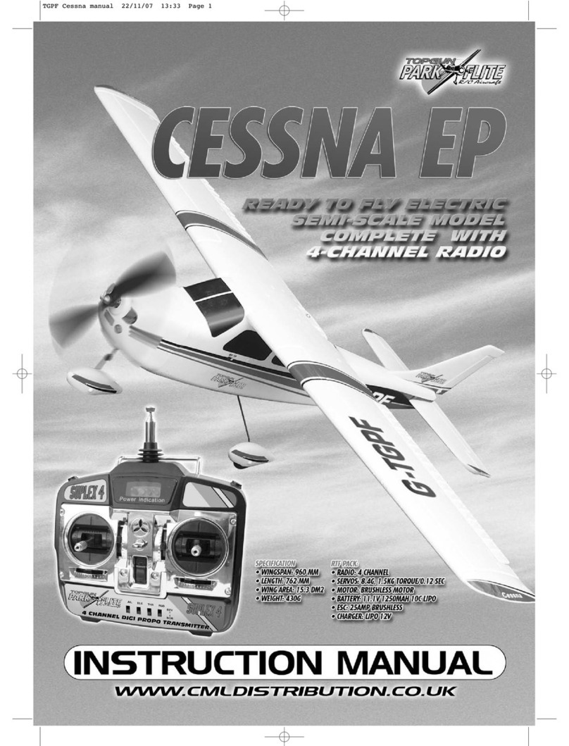 Top Gun Park Flite CESSNA EP instruction manual