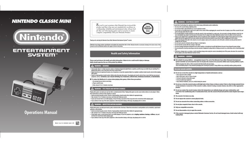 Nintendo Entertainment System NES Classic Edition User manual