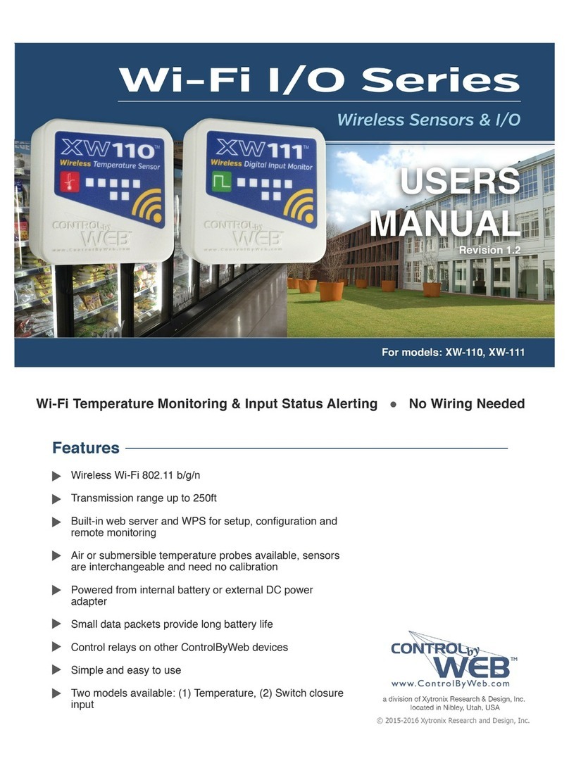 ControlByWeb XW-110 user manual