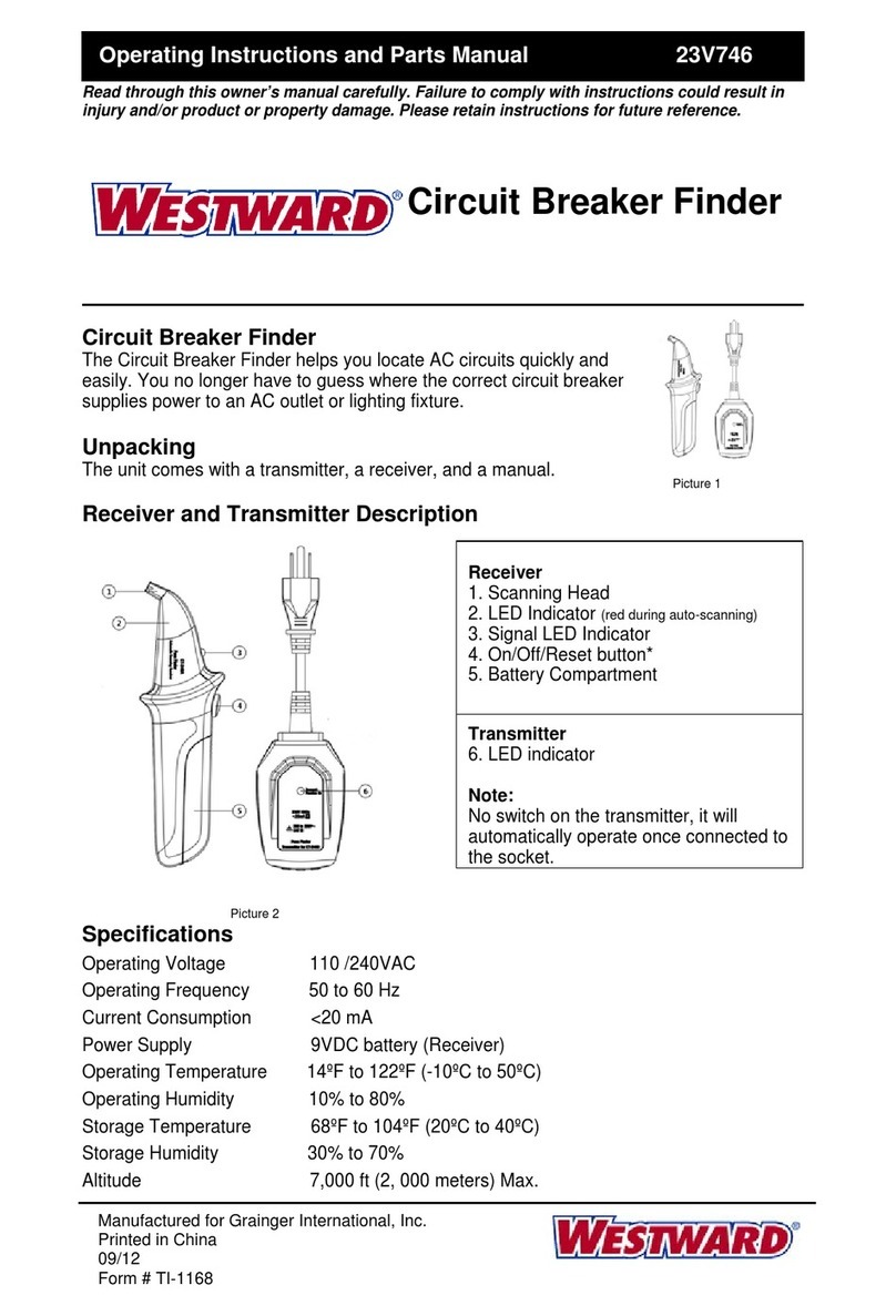 Westward 23V746 Operating instructions and parts manual
