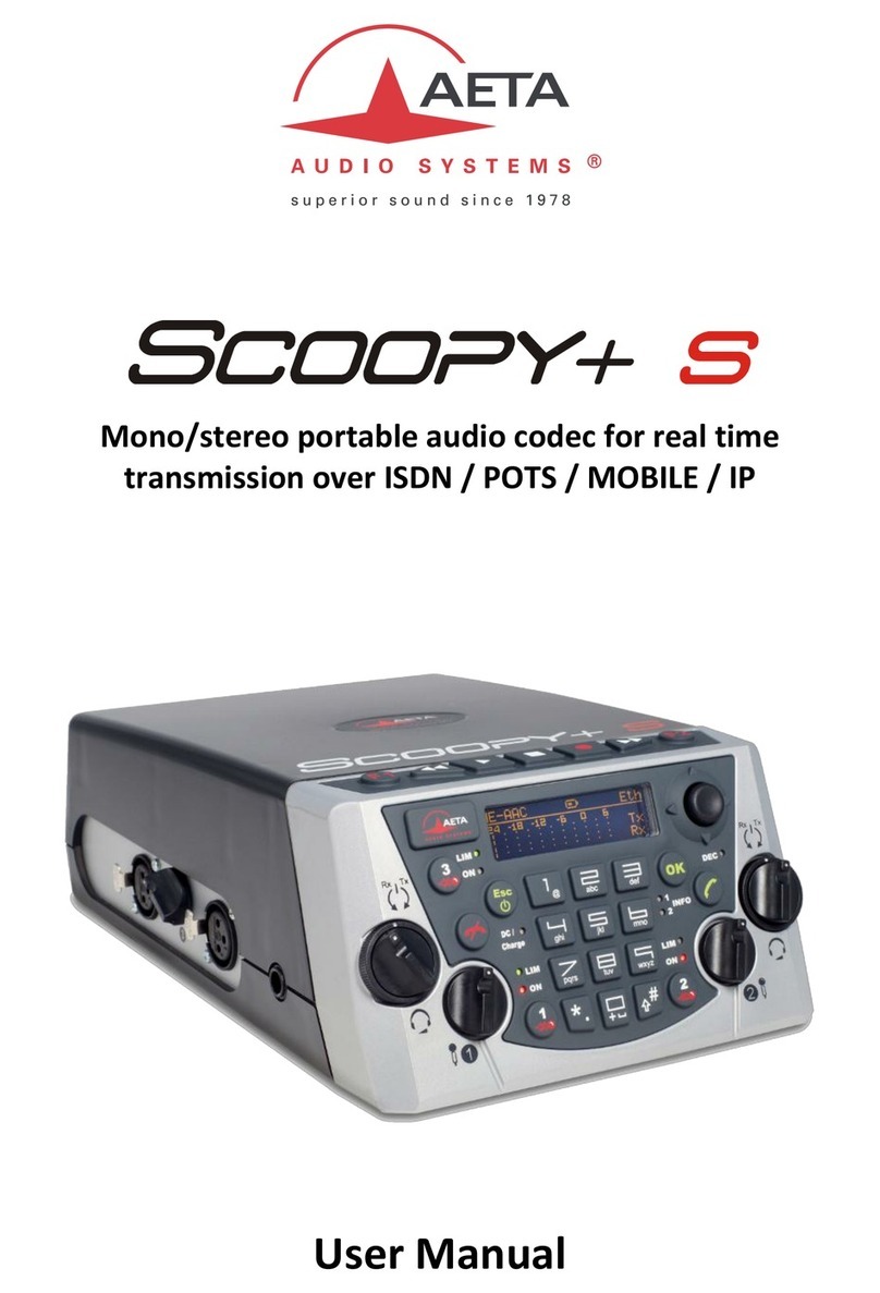 AETA Scoopy+ S user manual AETA Scoopy+ S user manual